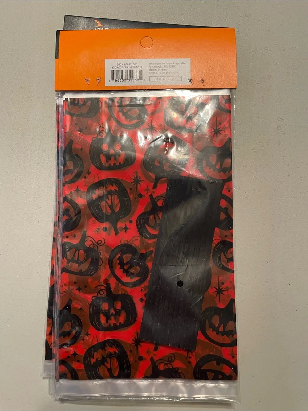 Orange Halloween Pumpkin Treat Bags - 48ct
